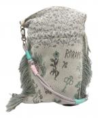 rurumuルルムウ）の古着「adjustable strap jacquard pochette」｜ホワイト