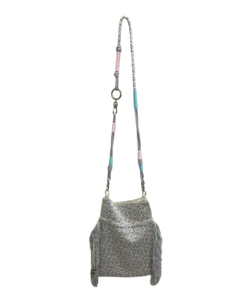 rurumu（ルルムウ）rurumu (ルルムウ) adjustable strap jacquard pochette ホワイト サイズ:-の古着・服飾アイテム