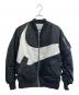 NIKE（ナイキ）の古着「SWOOSH BOMBERジャケット」｜ホワイト×ブラック