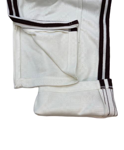 adidas（アディダス）adidas (アディダス) 80s PREMIUM EMBOSS 3-STRIPES TRACK PANT アイボリー×ブラウン サイズ:Lの古着・服飾アイテム