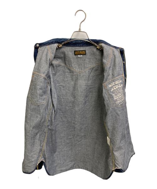 IRON HEART（アイアンハート）IRON HEART (アイアンハート) デニムウエスタンシャツ インディゴ サイズ:Lの古着・服飾アイテム