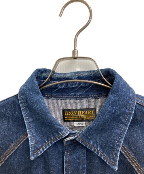 IRON HEART（アイアンハート）IRON HEART (アイアンハート) デニムウエスタンシャツ インディゴ サイズ:Lの古着・服飾アイテム