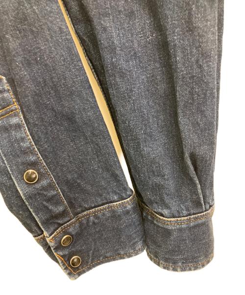 IRON HEART（アイアンハート）IRON HEART (アイアンハート) デニムウエスタンシャツ インディゴ サイズ:Lの古着・服飾アイテム