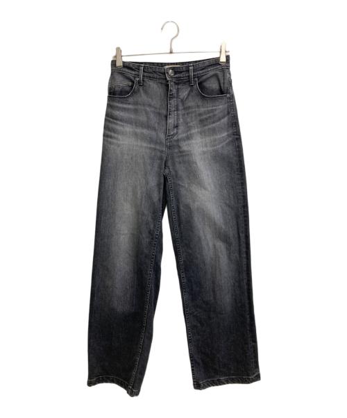 YANUK（ヤヌーク）YANUK (ヤヌーク) LILITH Wide Straight ブラック サイズ:W26の古着・服飾アイテム