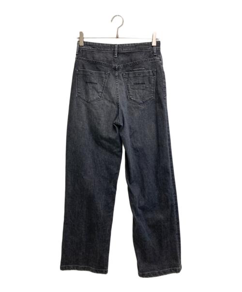 YANUK（ヤヌーク）YANUK (ヤヌーク) LILITH Wide Straight ブラック サイズ:W26の古着・服飾アイテム