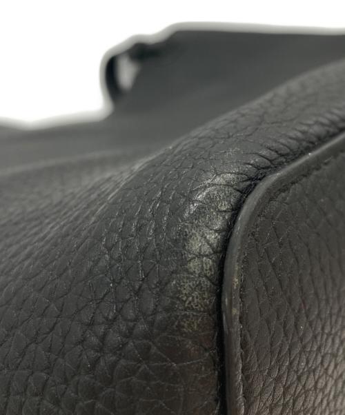 TORY BURCH（トリーバーチ）TORY BURCH (トリーバーチ) レザートートバッグ ブラックの古着・服飾アイテム