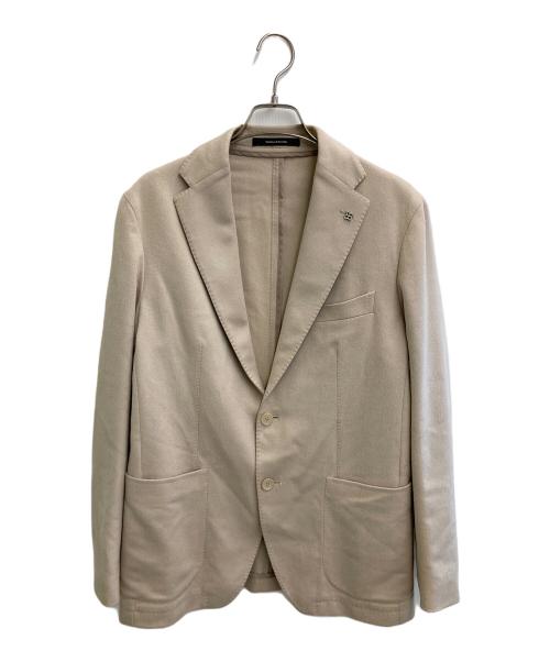 TAGLIATORE（タリアトーレ）TAGLIATORE (タリアトーレ) カシミヤ2Bシングルジャケット ベージュ サイズ:48の古着・服飾アイテム