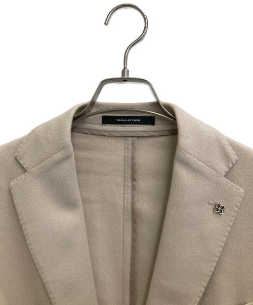 TAGLIATORE（タリアトーレ）TAGLIATORE (タリアトーレ) カシミヤ2Bシングルジャケット ベージュ サイズ:48の古着・服飾アイテム
