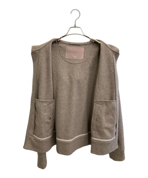 HERNO Resort（ヘルノリゾート）HERNO resort (ヘルノリゾート) ジップパーカー ベージュ サイズ:50の古着・服飾アイテム