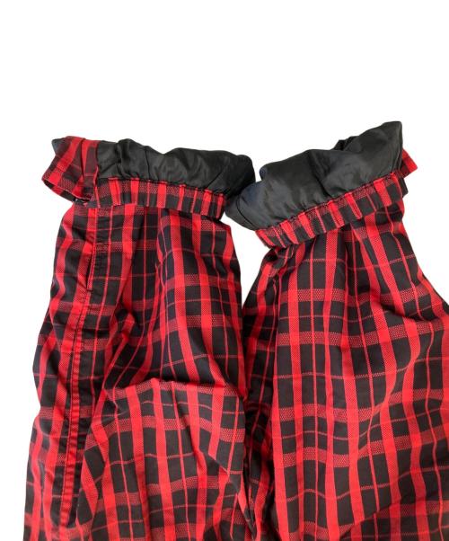 SUPREME（シュプリーム）Supreme (シュプリーム) 18AW Nylon plaid track pants ブラック×レッド サイズ:-の古着・服飾アイテム