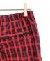 中古・古着 Supreme (シュプリーム) 18AW Nylon plaid track pants ブラック×レッド サイズ:-：9000円