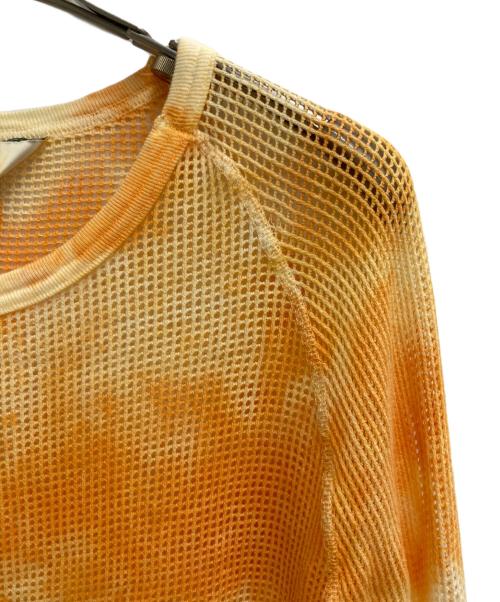 ANCELLM（アンセルム）ANCELLM (アンセルム) DYED MESH LS T-SHIRT オレンジ サイズ:2の古着・服飾アイテム