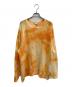 ANCELLM（アンセルム）の古着「DYED MESH LS T-SHIRT」｜オレンジ