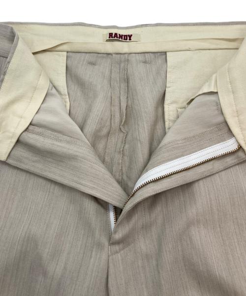 RANDY（ランディー）Randy (ランディー) 23SS SHOPPING CART ACCORDION PANTS ベージュ サイズ:1の古着・服飾アイテム