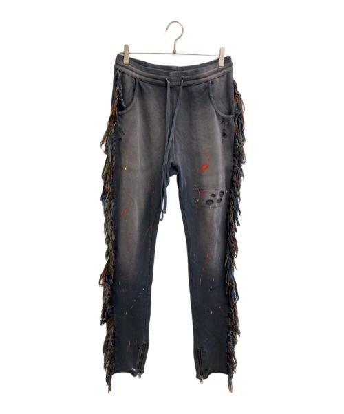 ALCHEMIST（アルケミスト）alchemist (アルケミスト) フリンジスウェットパンツ ネイビー サイズ:Mの古着・服飾アイテム