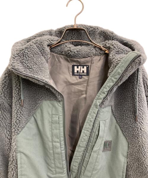 HELLY HANSEN（ヘリーハンセン）HELLY HANSEN (ヘリーハンセン) フレームプルーフ ウールファイバーパイルサーモロングジャケット グリーン サイズ:XLの古着・服飾アイテム