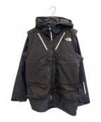 THE NORTH FACEザ ノース フェイス）の古着「Out of Bounds vest on jacket Jackマウンテンパーカ」｜ブラック