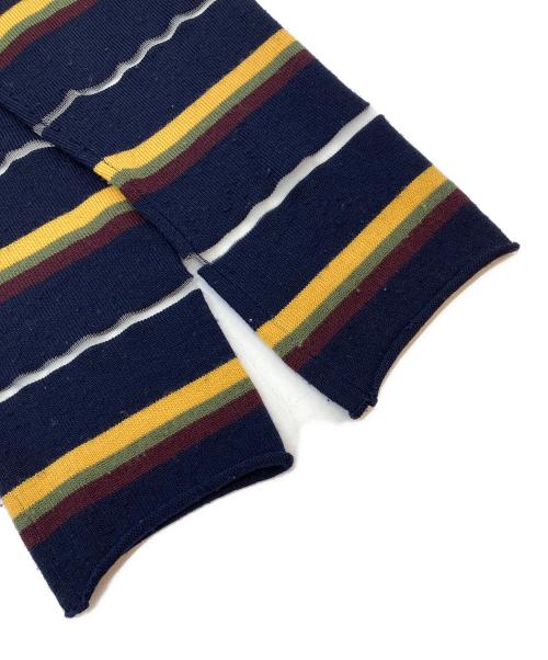 COMME des GARCONS HOMME PLUS（コムデギャルソンオムプリュス）COMME des GARCONS HOMME PLUS (コムデギャルソンオムプリュス) ボーダージップカーディガン ネイビー×イエロー サイズ:Freeの古着・服飾アイテム