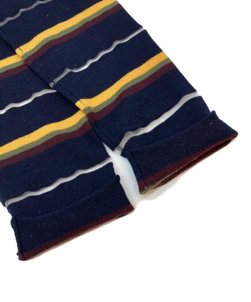 COMME des GARCONS HOMME PLUS（コムデギャルソンオムプリュス）COMME des GARCONS HOMME PLUS (コムデギャルソンオムプリュス) ボーダージップカーディガン ネイビー×イエロー サイズ:Freeの古着・服飾アイテム