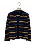 COMME des GARCONS HOMME PLUS（コムデギャルソンオムプリュス）の古着「ボーダージップカーディガン」｜ネイビー×イエロー