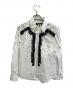 BLACK COMME des GARCONSブラックコムデギャルソン）の古着「レースシャツ」｜ホワイト