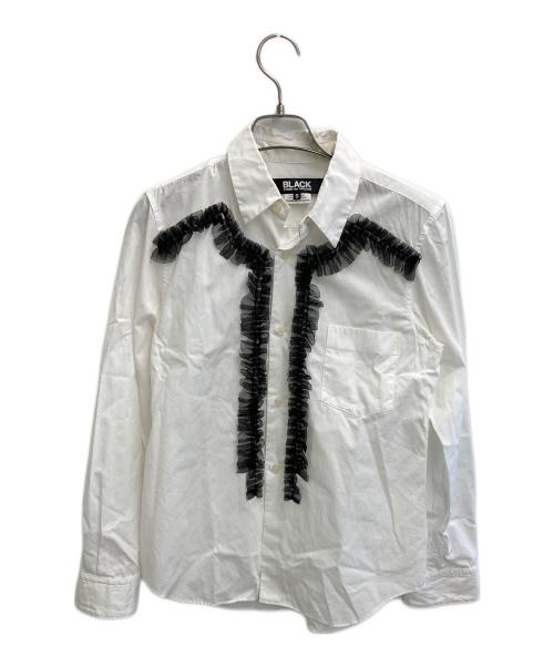 BLACK COMME des GARCONS（ブラックコムデギャルソン）BLACK COMME des GARCONS (ブラックコムデギャルソン) レースシャツ ホワイト サイズ:SIZESの古着・服飾アイテム