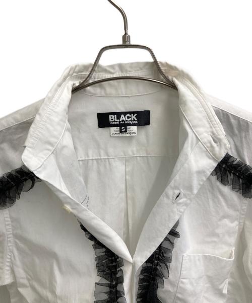 BLACK COMME des GARCONS（ブラックコムデギャルソン）BLACK COMME des GARCONS (ブラックコムデギャルソン) レースシャツ ホワイト サイズ:SIZESの古着・服飾アイテム