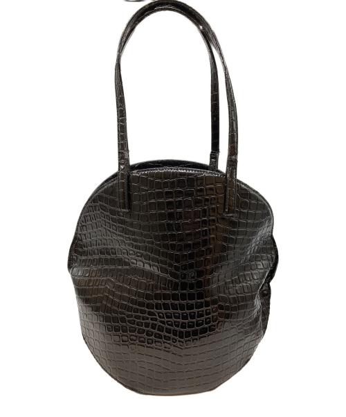 JUNYA WATANABE COMME des GARCONS（ジュンヤワタナベ コムデギャルソン）JUNYA WATANABE COMME des GARCONS ((ジュンヤワタナベ コムデギャルソン) クロコ押しトートバッグ ブラックの古着・服飾アイテム