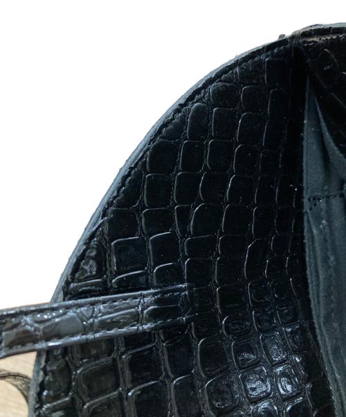 JUNYA WATANABE COMME des GARCONS（ジュンヤワタナベ コムデギャルソン）JUNYA WATANABE COMME des GARCONS ((ジュンヤワタナベ コムデギャルソン) クロコ押しトートバッグ ブラックの古着・服飾アイテム