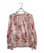 Loulou Willoughbyルルウィルビー）の古着「RATTI ソフトフラワープリントブラウス」｜ピンク