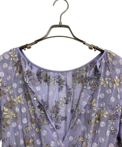 GRACE CONTINENTAL（（グレースコンチネンタル）GRACE CONTINENTAL (（グレースコンチネンタル) ブラウスワンピース パープル サイズ:36の古着・服飾アイテム