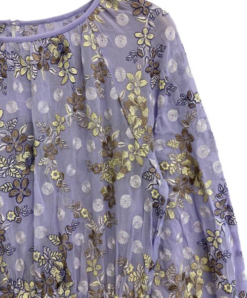 GRACE CONTINENTAL（（グレースコンチネンタル）GRACE CONTINENTAL (（グレースコンチネンタル) ブラウスワンピース パープル サイズ:36の古着・服飾アイテム