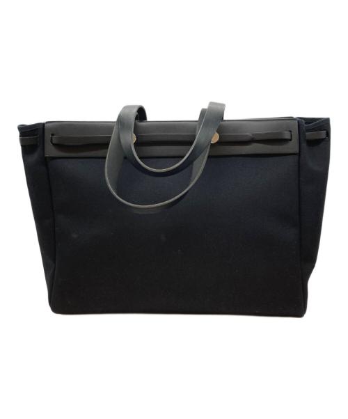 HERMES（エルメス）HERMES (エルメス) エールバッグカバス GM/□F/2002年製/トートバッグ ブラックの古着・服飾アイテム