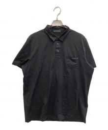 PRADA（プラダ）の古着「POLO SS SHIRTS」｜ブラック