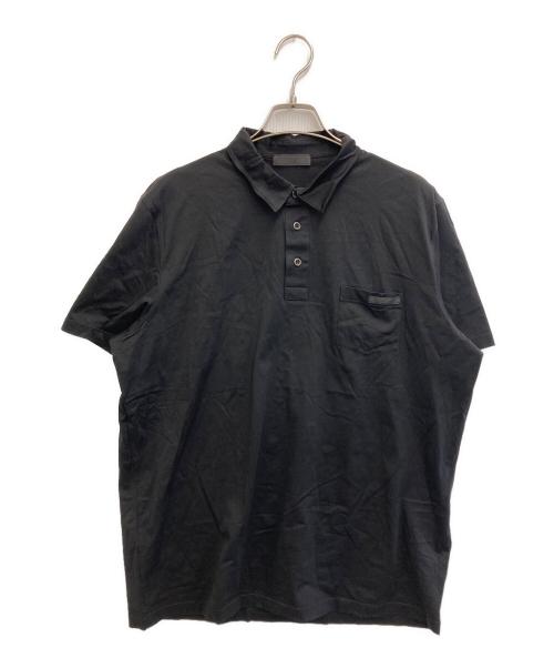 PRADA（プラダ）PRADA (プラダ) POLO SS SHIRTS ブラック サイズ:XXLの古着・服飾アイテム