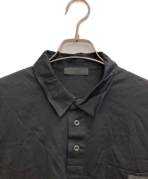 PRADA（プラダ）PRADA (プラダ) POLO SS SHIRTS ブラック サイズ:XXLの古着・服飾アイテム