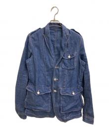 DSQUARED2（ディースクエアード）の古着「リネンデニムジャケット」｜ブルー