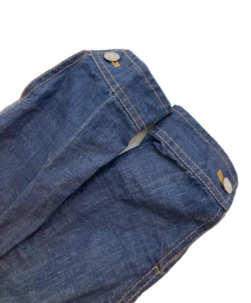 DSQUARED2（ディースクエアード）DSQUARED2 (ディースクエアード) リネンデニムジャケット ブルー サイズ:44の古着・服飾アイテム