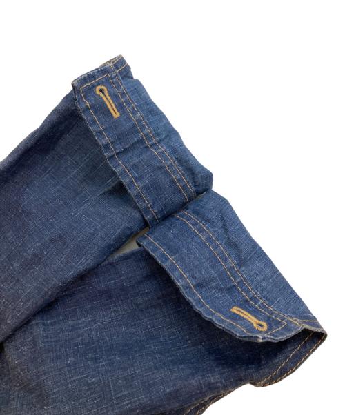 DSQUARED2（ディースクエアード）DSQUARED2 (ディースクエアード) リネンデニムジャケット ブルー サイズ:44の古着・服飾アイテム