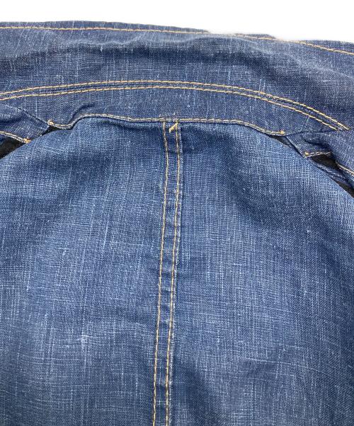DSQUARED2（ディースクエアード）DSQUARED2 (ディースクエアード) リネンデニムジャケット ブルー サイズ:44の古着・服飾アイテム