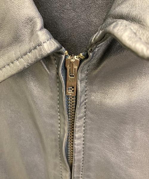 salvatore santoro（サルヴァトーレサントロ）salvatore santoro (サルヴァトーレサントロ) ラムレザージャケット ネイビー サイズ:SIZE46の古着・服飾アイテム