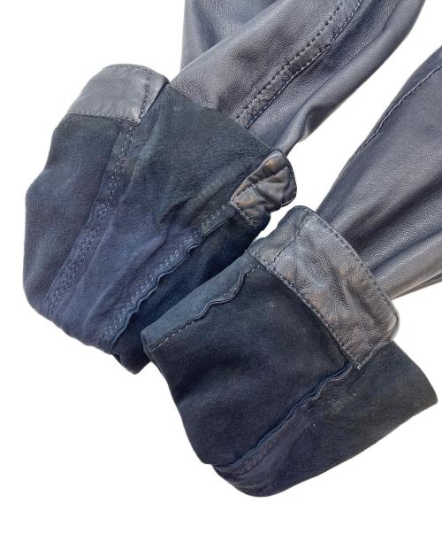 salvatore santoro（サルヴァトーレサントロ）salvatore santoro (サルヴァトーレサントロ) ラムレザージャケット ネイビー サイズ:SIZE46の古着・服飾アイテム