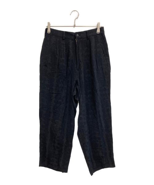 Y's（ワイズ）Y's (ワイズ) 総柄スラックス ブラック サイズ:-の古着・服飾アイテム