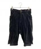 I.S.アイエス）の古着「クロップドコーデュロイパンツ」｜ブラック
