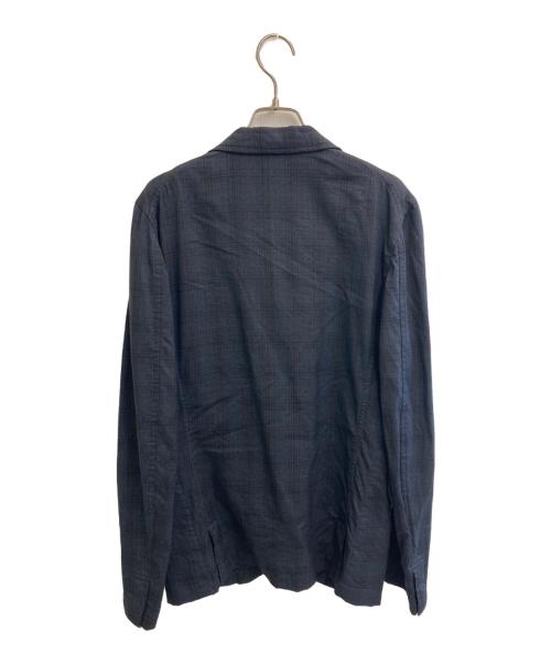 BLACK COMME des GARCONS（ブラックコムデギャルソン）BLACK COMME des GARCONS (ブラックコムデギャルソン) テーラードジャケット ブラック×ネイビー サイズ:Lの古着・服飾アイテム