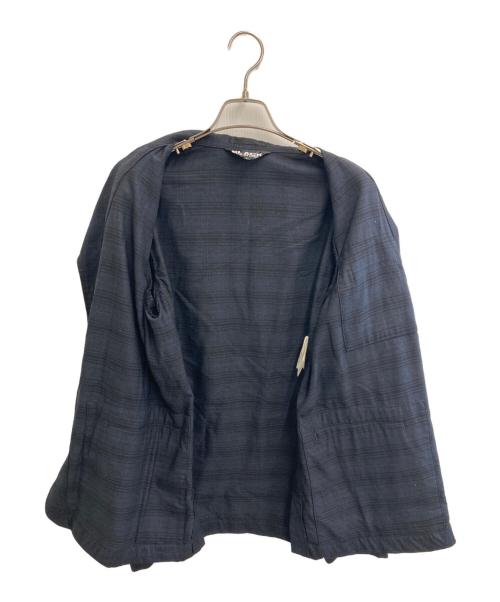 BLACK COMME des GARCONS（ブラックコムデギャルソン）BLACK COMME des GARCONS (ブラックコムデギャルソン) テーラードジャケット ブラック×ネイビー サイズ:Lの古着・服飾アイテム