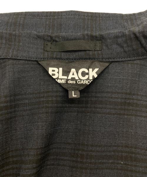 BLACK COMME des GARCONS（ブラックコムデギャルソン）BLACK COMME des GARCONS (ブラックコムデギャルソン) テーラードジャケット ブラック×ネイビー サイズ:Lの古着・服飾アイテム