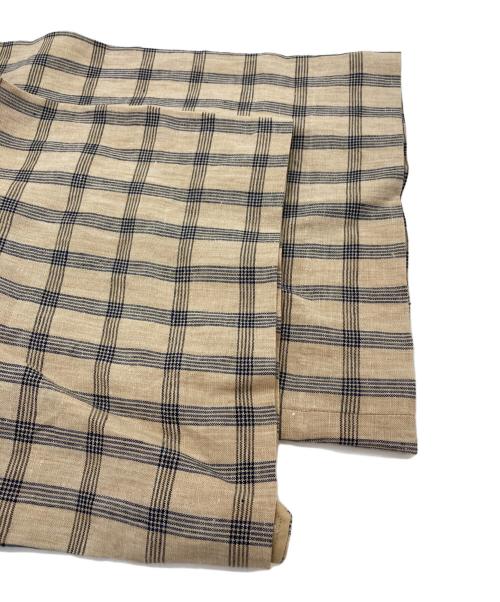 SUNSEA（サンシー）SUNSEA (サンシー) 23SS GENTLE BREEZE CHECK WIDE PANTS ベージュ サイズ:2の古着・服飾アイテム