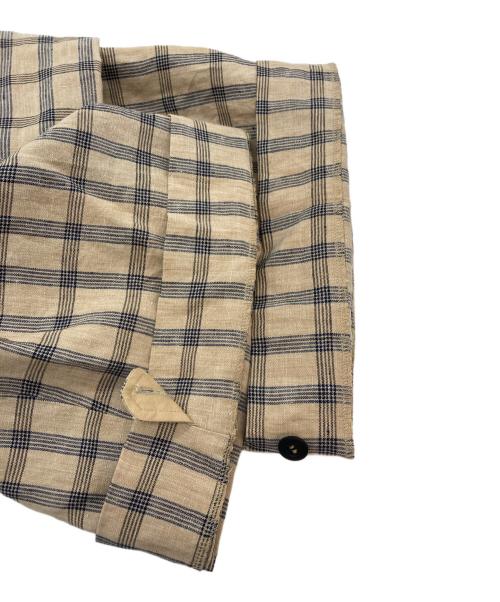 SUNSEA（サンシー）SUNSEA (サンシー) 23SS GENTLE BREEZE CHECK WIDE PANTS ベージュ サイズ:2の古着・服飾アイテム