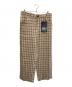 SUNSEA（サンシー）の古着「23SS GENTLE BREEZE CHECK WIDE PANTS」｜ベージュ